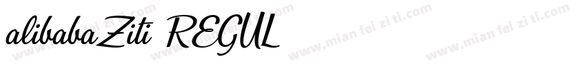 alibabaZiti REGUL字体转换